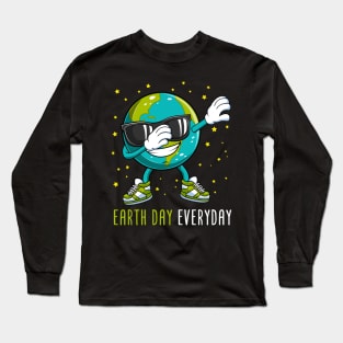 Dabbing Dab Dance Earth Day Everyday Gift For Boys Kids Long Sleeve T-Shirt